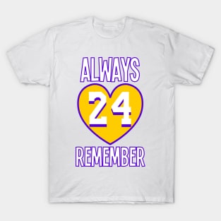 LA 24 Basketball Legend Design T-Shirt